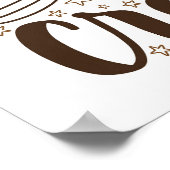 おもしろいクッキーベーキングクルーデザイン ポスター (角)