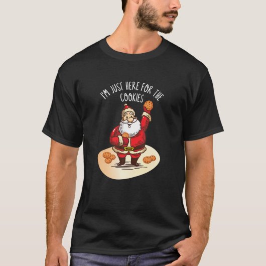 おもしろいクッキー食べデザイン Tシャツ (正面)
