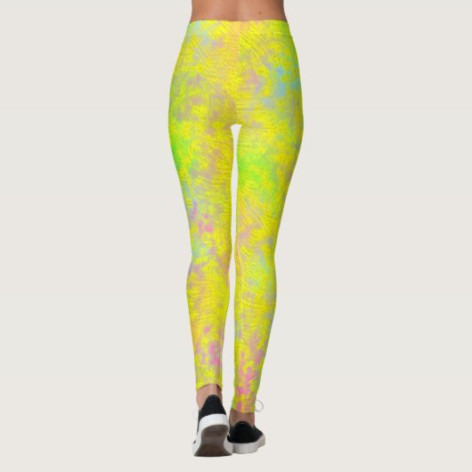 おもしろいクパーソナライズされたレヨンカラー レギンス (裏面)