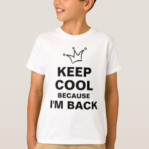 おもしろいクラウン黒保とカッコいい+テキスト Tシャツ