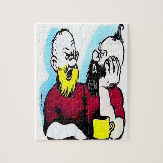 おもしろいクラシックの童話ジャックとジャイアント ジグソーパズル (縦)