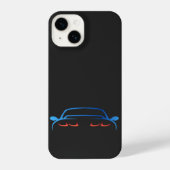 おもしろいクラシックスポーツ車用自動車 iPhoneケース (裏面)
