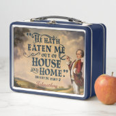 おもしろいクラシックレトロ食べアウト・オブ・ハウス引用文 メタルランチボックス (インサイチュ)