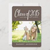 おもしろいクラス2015年写真卒業パーティー招待状 招待状 (正面)