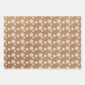 おもしろいクラフトスノーフレーククリスマスジンルオールザウェイ ラッピングペーパーシート (正面3)