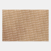 おもしろいクラフトスノーフレーククリスマスジンルオールザウェイ ラッピングペーパーシート (正面2)