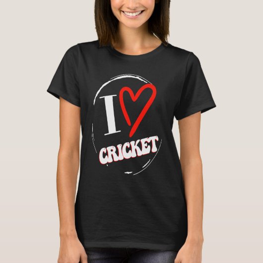 おもしろいクリケットアイディア Tシャツ (正面)