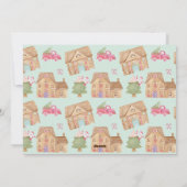 おもしろいクリスクルー3枚のフォトジンジャーブレッドタウン シーズンカード (裏面)