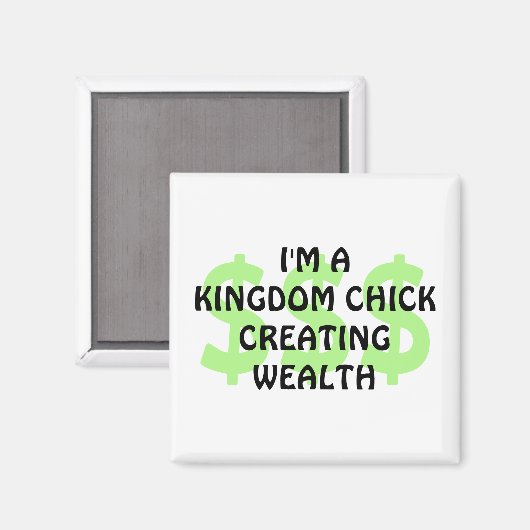 おもしろいクリスチャン王国ヒック富を創造 マグネット (正面/裏面)