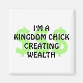 おもしろいクリスチャン王国ヒック富を創造 マグネット (正面)