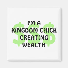 おもしろいクリスチャン王国ヒック富を創造 マグネット