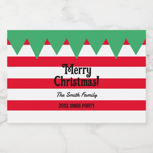 おもしろいクリストライプのス小妖精や小人スーツパーソナライズされた リキュールボトルラベル (シングルラベル)