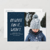 おもしろいクリスマスああ海軍じゃなかったおもしろい シーズンポストカード (正面/裏面)