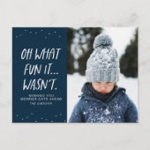 おもしろいクリスマスああ海軍じゃなかったおもしろい シーズンポストカード (正面)