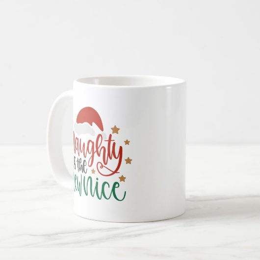 おもしろいクリスマスいけなのマグカップ コーヒーマグカップ (正面左)