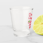 おもしろいクリスマスいけなサンタかニース ショットグラス (左)