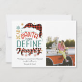 おもしろいクリスマスいけな写真の定義 ノートカード (正面)