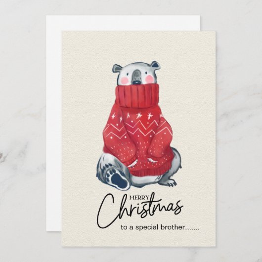 おもしろいクリスマスおもしろいカード シーズンカード (正面/裏面)