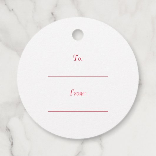 おもしろいクリスマスかわいいサンタクロース フェイバータグ (裏面)