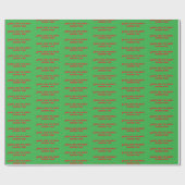 おもしろいクリスマスことわざ包装紙 ラッピングペーパー (フラット)