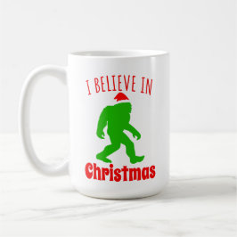 おもしろいクリスマスに信じBigfoot I コーヒーマグカップ