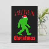 おもしろいクリスマスに信じBigfoot I サンキューカード (スタンド正面)