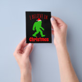 おもしろいクリスマスに信じBigfoot I チラシ (手)