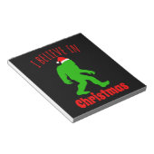 おもしろいクリスマスに信じBigfoot I ノートパッド (アングル)
