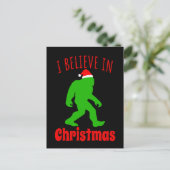 おもしろいクリスマスに信じBigfoot I ポストカード (スタンド正面)