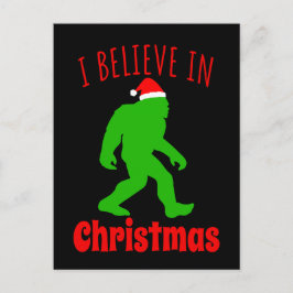 おもしろいクリスマスに信じBigfoot I ポストカード