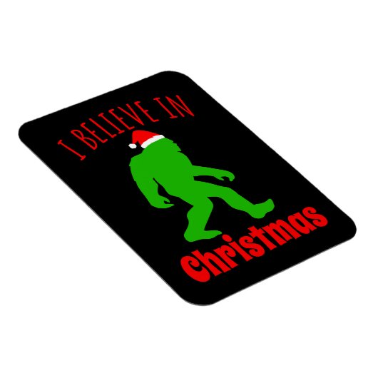 おもしろいクリスマスに信じBigfoot I マグネット (右側)