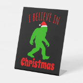 おもしろいクリスマスに信じBigfoot I 台座サイン (正面)