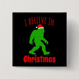 おもしろいクリスマスに信じBigfoot I 缶バッジ