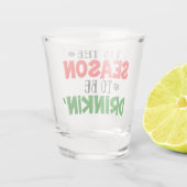 おもしろいクリスマスに飲む季節 ショットグラス (裏面)