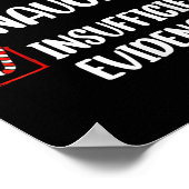 おもしろいクリスマスのいけないい証拠が不十分 ポスター (角)