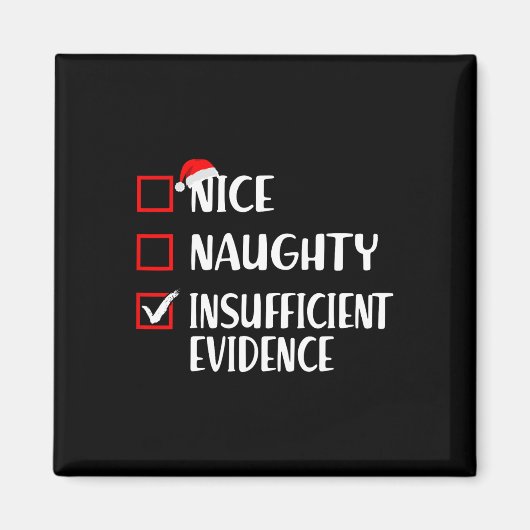 おもしろいクリスマスのいけないい証拠が不十分 マグネット (正面)
