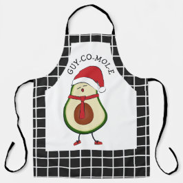 おもしろいクリスマスのアボカド エプロン