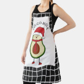おもしろいクリスマスのアボカド エプロン (インサイチュ)