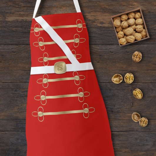 おもしろいクリスマスのエプロンくるみ割り兵士の衣装 エプロン