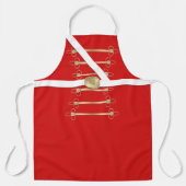 おもしろいクリスマスのエプロンくるみ割り兵士の衣装 エプロン (正面)
