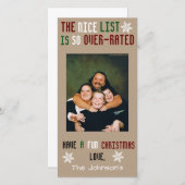 おもしろいクリスマスのカスタマイズ シーズンカード (正面/裏面)