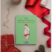 おもしろいクリスマスのカスタマイズ ポストカード