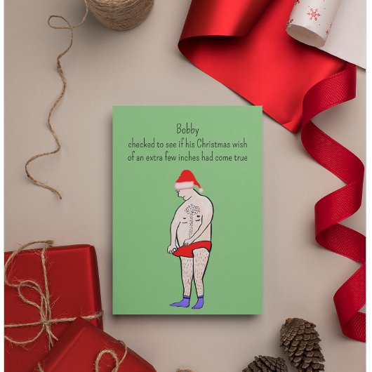 おもしろいクリスマスのカスタマイズ ポストカード