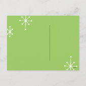 おもしろいクリスマスのカリカリ シーズンポストカード (裏面)