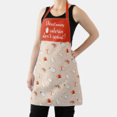 おもしろいクリスマスのカロリーがカウントされない | Cookie エプロン (インサイチュ)