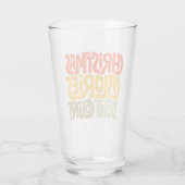 おもしろいクリスマスのカロリー数デザイン タンブラーグラス (裏面)