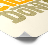 おもしろいクリスマスのカロリー数デザイン ポスター (角)