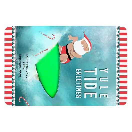 おもしろいクリスマスのギフトカード マグネット (横)