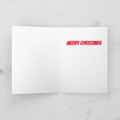 おもしろいクリスマスのギンガーパン – 北極を盗む シーズンカード (内部)