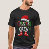 おもしろいクリスマスのクルークリスマス分隊サンタファミリーパジャム Tシャツ (正面)